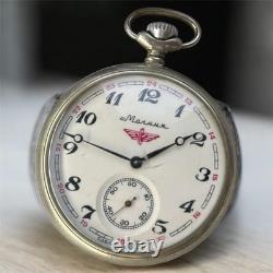 VINTAGE Molniya Pocket Watch Mechanical Soviet Ship Russian USSR Rare Old