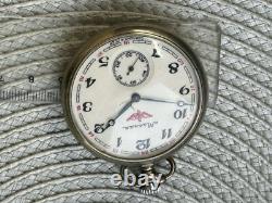 VINTAGE Molniya Pocket Watch Mechanical Soviet Ship Russian USSR Rare Old