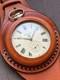 Vintage Molniya Pocket Watch Wolf Mechanical Leather Strap Russian Soviet Ussr