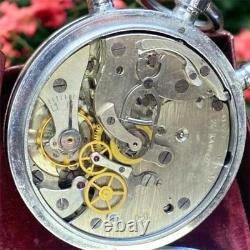 VINTAGE Stop Watch Slava Mechanical Box Pocket Soviet Sprot Russian USSR Rare