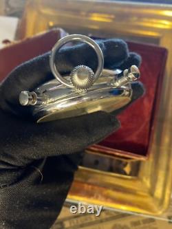 VINTAGE Stop Watch Slava Mechanical Box Pocket Soviet Sprot Russian USSR Rare