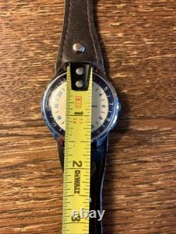VTG RAKETA Watch USSR Russian SOVIET Analog Wristwatch Paketa Leather Strap