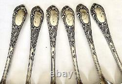 VTG RUSSIAN SOVIET UNION KIIV 8 USSR STERLING SILVER 875 SPOONS SET WithMONOGRAM