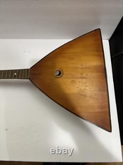 VTG Russian Balalaika Six String Musical Instrument Soviet era Made In USSR