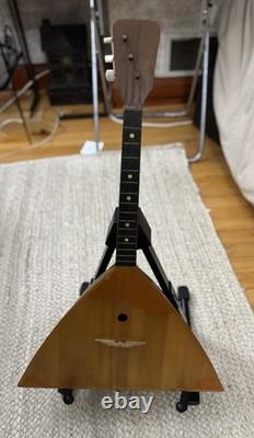 VTG Russian Balalaika Three String Musical Instrument Soviet era Made In USSR