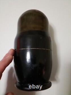 VTG Set 5 Russian Soviet Political Leaders Nesting Dolls Hand Made Painted USSR