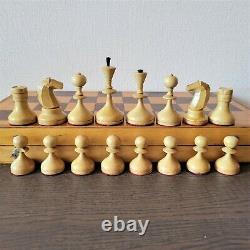 Valdai Nobles soviet chess set 60s Wooden Russian Vintage USSR antique