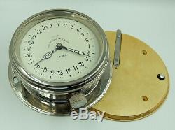 Very Rare 24h Ussr Russian Soviet Submarine Navy Marine Ship Wall Clock 3-54