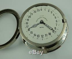 Very Rare 24h Ussr Russian Soviet Submarine Navy Marine Ship Wall Clock 3-54