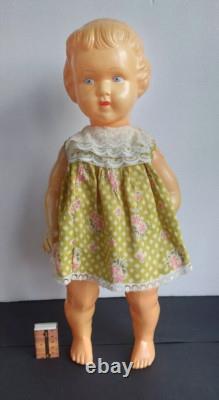 Vintage 1960's USSR Russian Soviet CELLULOID LARGE Toy Doll GIRL