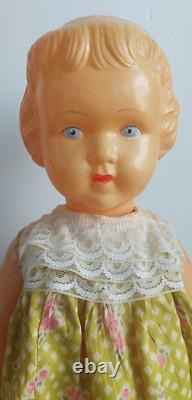 Vintage 1960's USSR Russian Soviet CELLULOID LARGE Toy Doll GIRL