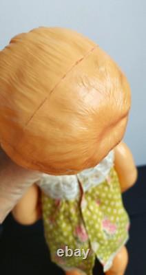 Vintage 1960's USSR Russian Soviet CELLULOID LARGE Toy Doll GIRL