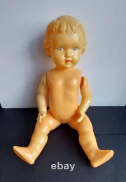 Vintage 1960's USSR Russian Soviet CELLULOID LARGE Toy Doll GIRL