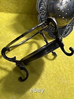 Vintage 1960s Soviet Russian USSR 875 SILVER, Gilt Tea Strainer 55 grams #0157