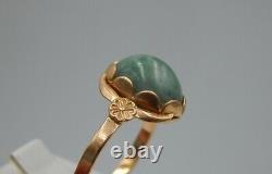 Vintage 20th Soviet Russian Women's 583 Gold Ring USSR 3,37gr Size 19