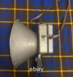 Vintage 70s USSR Soviet Russian Portable Loudspeaker Megaphone with Neck Strap
