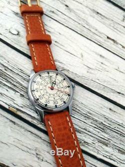 Vintage Aviator Russian Watch 2209 Men's Original Soviet USSR LACO Mechanical