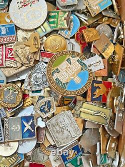 Vintage Collection Russian Soviet Pin Badge USSR Set 100 pcs
