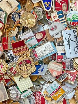 Vintage Collection Russian Soviet Pin Badge USSR Set 100 pcs
