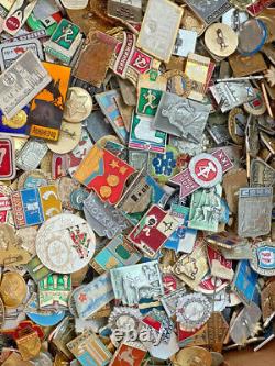 Vintage Collection Russian Soviet Pin Badge USSR Set 100 pcs