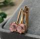 Vintage Earrings Gold 583 Sapphire 14k Jewelry Women Ussr Russian Soviet Rare