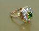 Vintage Exquisite Ring Russian Soviet Ussr Jewelry Gold 14k 585 Star Cabochon