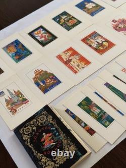 Vintage Golden Circle USSR Russian Postcard Set 32 Cards Aurora Art Soviet 1972