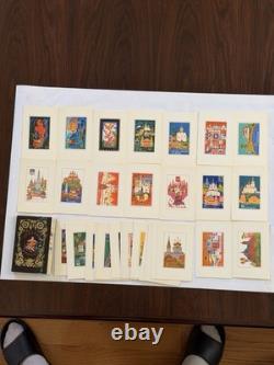 Vintage Golden Circle USSR Russian Postcard Set 32 Cards Aurora Art Soviet 1972