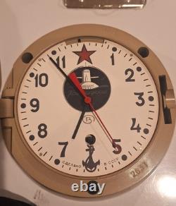 Vintage Komandirskie Red Star CCCP Russian Submarine Clock no key
