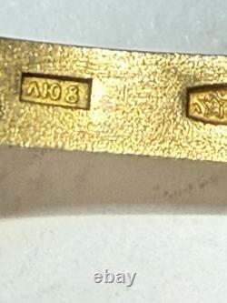 Vintage Leningrad 875 Silver Russian / Soviet Enamel Spoons Lot Of 4