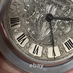 Vintage MOLNIJA Russian Soviet USSR POCKET WATCH 1941-45 CCCP FLAG WW2