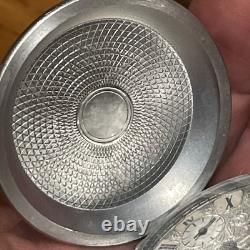 Vintage MOLNIJA Russian Soviet USSR POCKET WATCH 1941-45 CCCP FLAG WW2