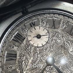 Vintage MOLNIJA Russian Soviet USSR POCKET WATCH 1941-45 CCCP FLAG WW2