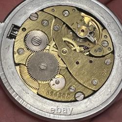 Vintage MOLNIJA Russian Soviet USSR POCKET WATCH 1941-45 CCCP FLAG WW2