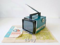Vintage Mini Television Electronica BA-100 Soviet Russian Space Age Design TV