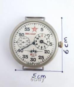 Vintage Molniya Regulator Watch Mechanical Aviator Soviet USSR Russian Star Dial