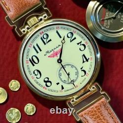 Vintage Molniya Watch Mechanical Aviator Wrist Golden Russian USSR Molnja Soviet