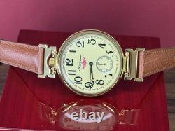 Vintage Molniya Watch Mechanical Aviator Wrist Golden Russian USSR Molnja Soviet