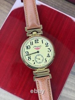 Vintage Molniya Watch Mechanical Aviator Wrist Golden Russian USSR Molnja Soviet