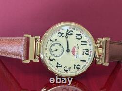 Vintage Molniya Watch Mechanical Aviator Wrist Golden Russian USSR Molnja Soviet