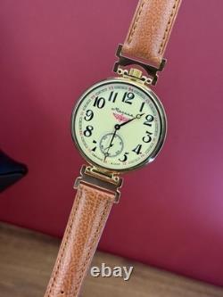 Vintage Molniya Watch Mechanical Aviator Wrist Golden Russian USSR Molnja Soviet