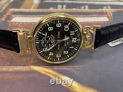 Vintage Molniya Watch Mechanical Soviet Russian USSR Molnija Men Leather Strap