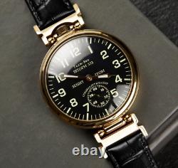 Vintage Molniya Watch Mechanical Soviet Russian USSR Molnija Men Leather Strap/