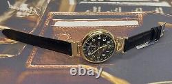 Vintage Molniya Watch Mechanical Soviet Russian USSR Molnija Men Leather Strap