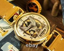 Vintage! Molniya Watch Mechanical Soviet USSR Russian Masonic Wrist Retro Molnij
