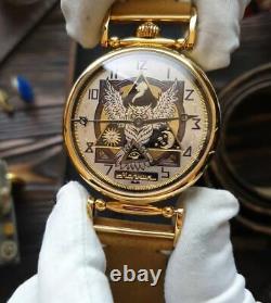 Vintage! Molniya Watch Mechanical Soviet USSR Russian Masonic Wrist Retro Molnij