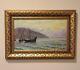 Vintage Oil Painting Silence After Victor Puzyrkov Ukraine Maritime Soviet Ussr