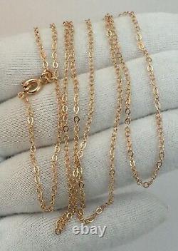 Vintage Original Soviet Rose Gold Chain 14 KT 585, Russian Gold Necklace Chain