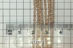 Vintage Original Soviet Rose Gold Chain 14 KT 585, Russian Gold Necklace Chain