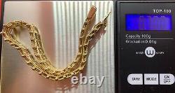Vintage Original USSR Soviet Russian 583 14k Gold bracelet 8 Inches, 0.7oz/19.8g